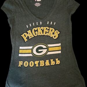 NFL Green Bay Packers Women's Tee - Green and Yellow